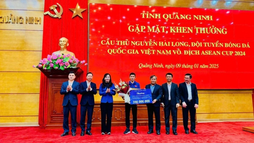 Tiền vệ Nguyễn Hải Long: 480 triệu đồng tiền thưởng xứng đáng cho tài năng và cống hiến