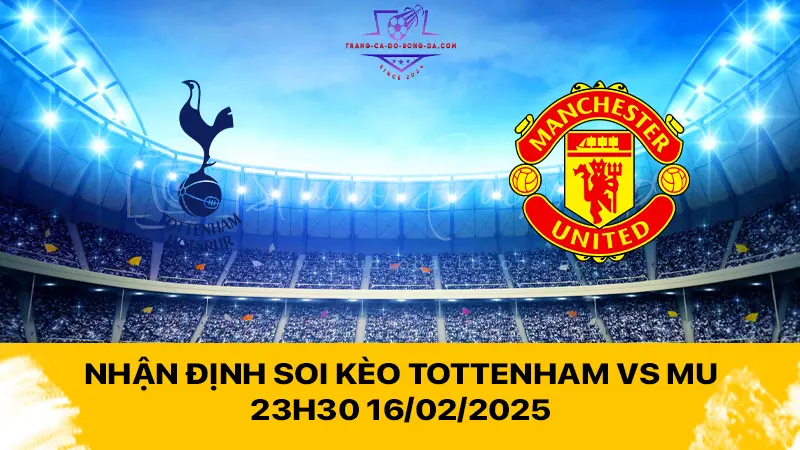 Nhận định soi kèo Tottenham vs MU 23h30 16/02/2025